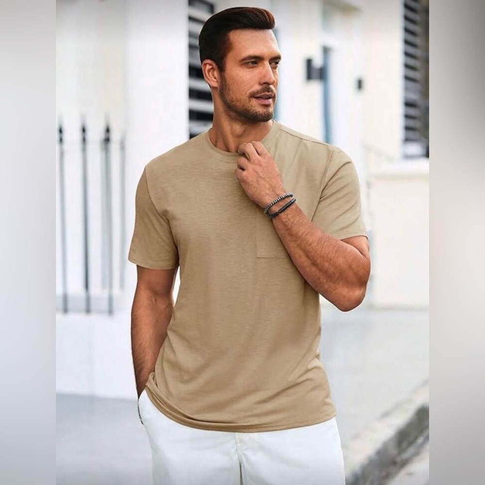 FREE w/ $10+ PURCHASE: SHEIN Casual Crew-Neck Short-Sleeve T-Shirt